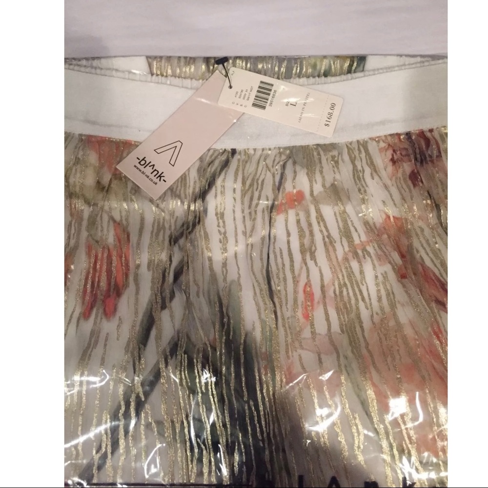 Anthropologie Daybreak Maxi Skirt By Bl-nk London Shimmer Sz L NWT Last One - Picture 3 of 5